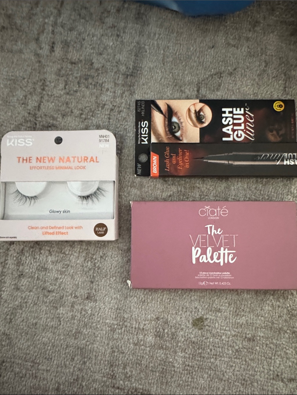 Eye bundle: KISS False Lashes & Lash Glue + Ciaté The Velvet Palette
